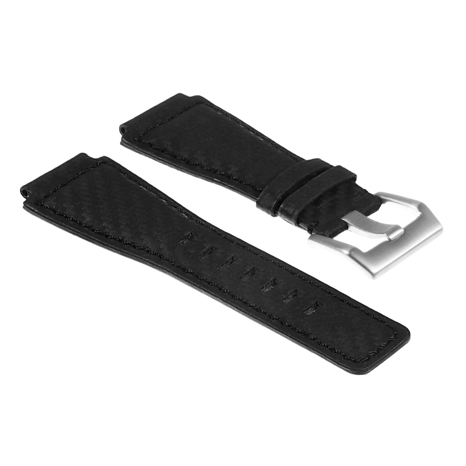 Br8.1 DASSARI Carbon Fiber Watch Strap For Bell And Ross In Black