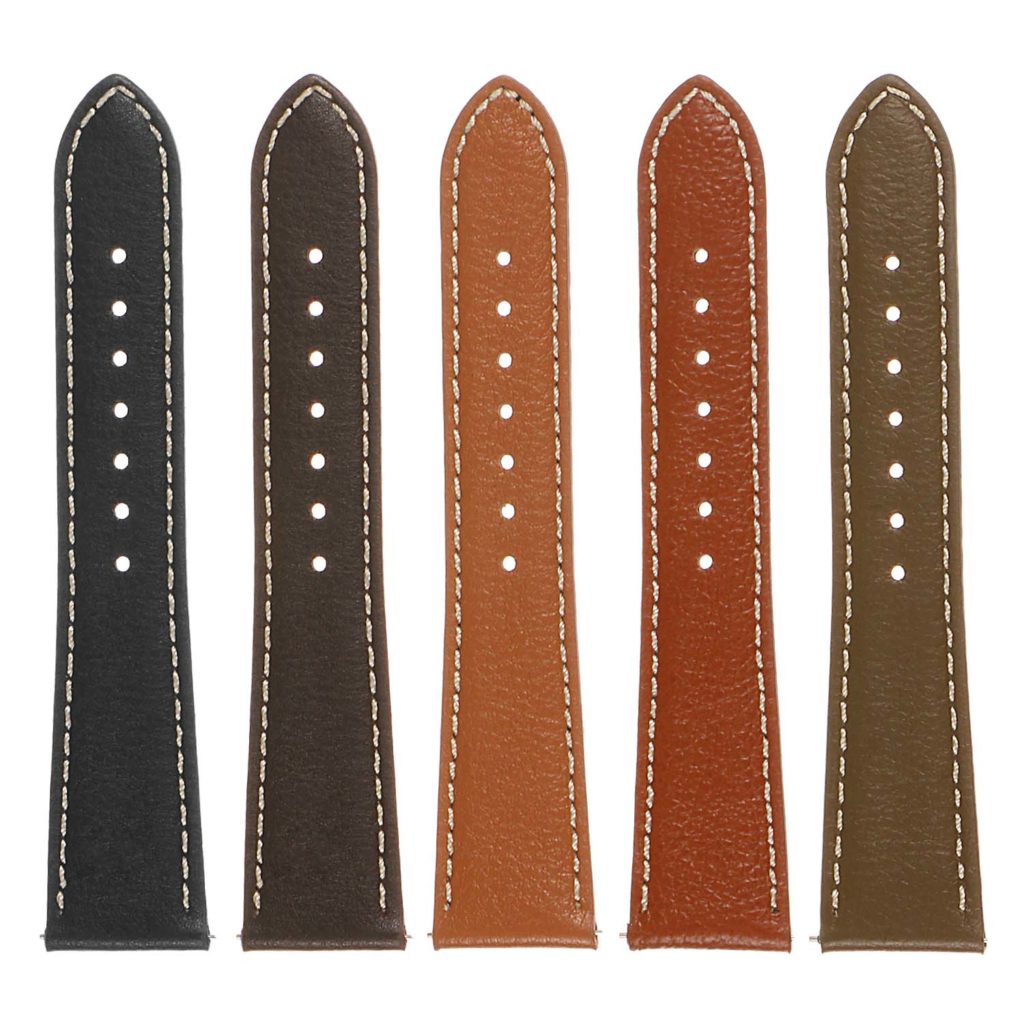 Classic Pebbled Leather Watch Band By DASSARI StrapsCo