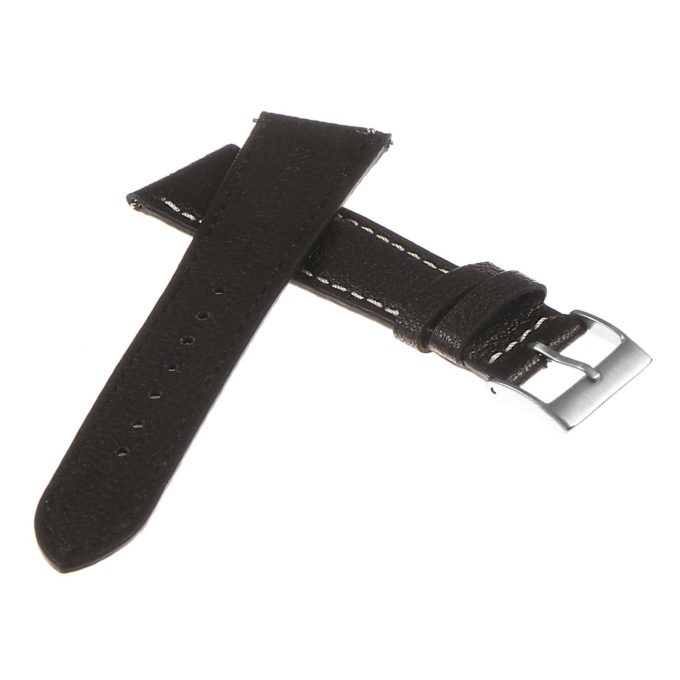 Ds11.1 Peable Fnish Leather Strap In Black 2