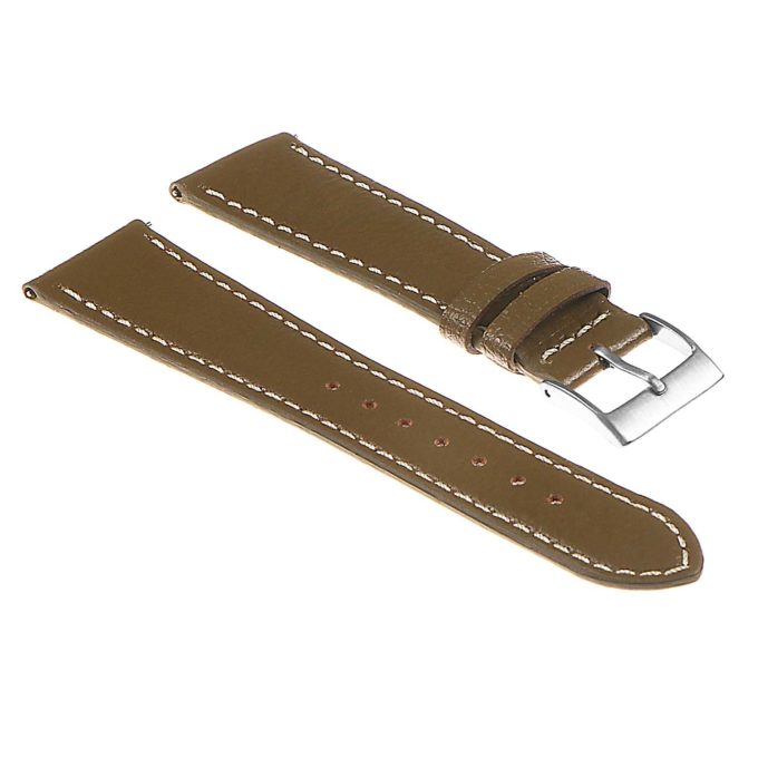 Ds11.11 Peable Fnish Leather Strap In Green