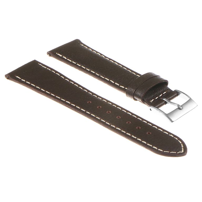 DASSARI Classic Pebbled Leather Watch Band | StrapsCo