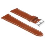 Ds11.8 Peable Fnish Leather Strap In Rust