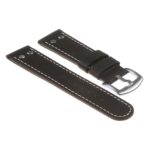 Ds14.1 DASSARI Vintage Leather Watch Strap In Black