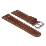 Ds14.3 DASSARI Vintage Leather Watch Strap In Tan