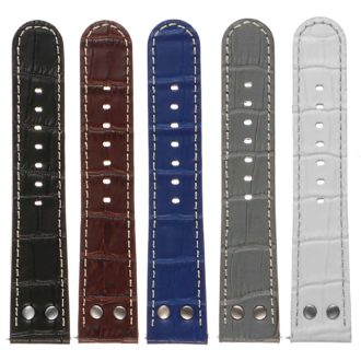 Ds16 All Color DASSARI Leather Croc Embossed Quick Realese Strap