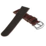 Ds16.2 DASSARI Leather Croc Embossed Quick Realese Strap In Brown 2