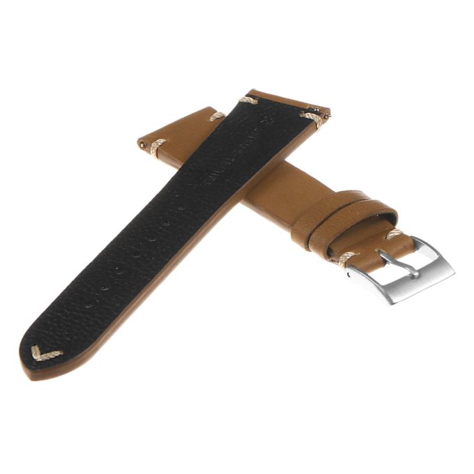 Ds8.17 Vintage Leather Strap In Beige 2