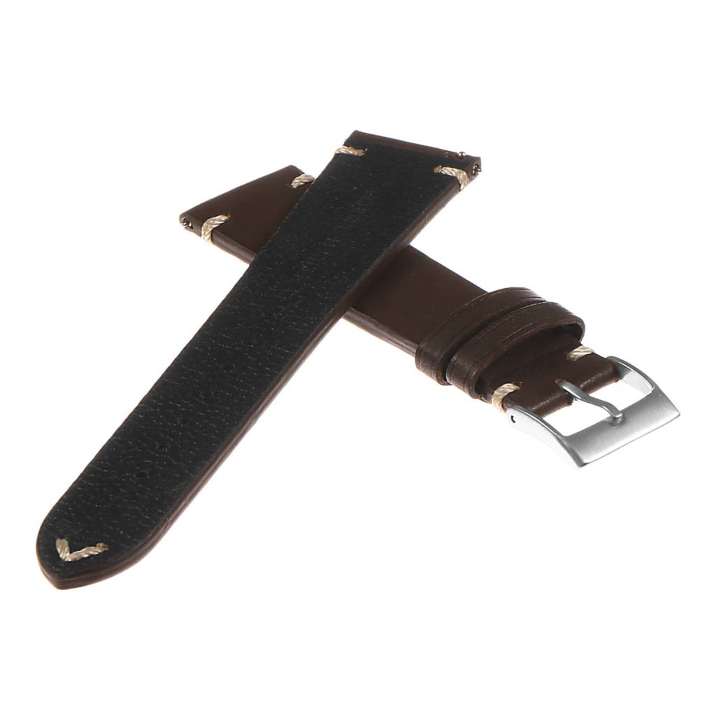 DASSARI Hand-Stitched Classic Leather Watch Band | StrapsCo