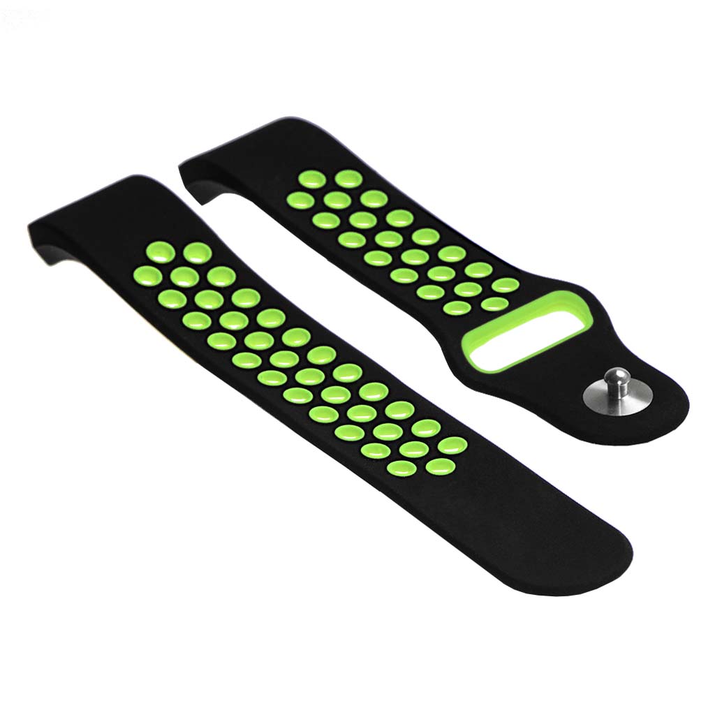 Fb.r13.1.11 Silicone Sport Band In Black And Green
