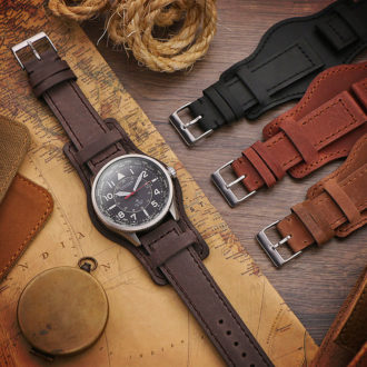 p612a Creative DASSARI Legend Vintage Leather Bund Watch Band Strap