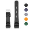 r.sk2.1 Gallery Black StrapsCo Silicone Rubber Strap for Seiko DIver 20mm 22mm V3