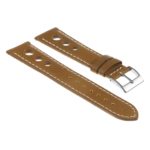 Ra4.17 Vintatge Leather Rally Watch Strap In Beige