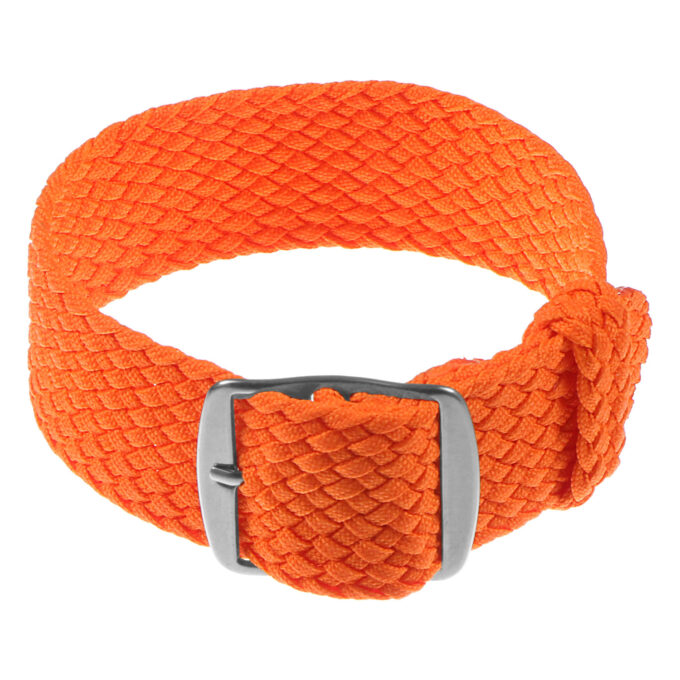 Pl2.12 Perlon Strap W Adjustable Buckle In Orange