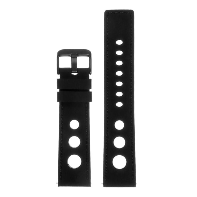 Pu11.1.1.mb Silicone Rally Strap In Black W Matte Black Buckle 3