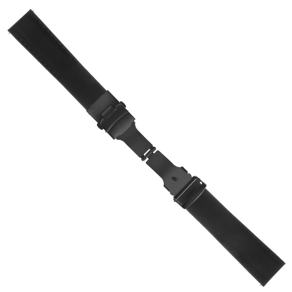 Rubber Strap with Stitching & Matte Black Clasp With Quick Release ...