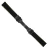 Rubber Strap In Black W Yellow Stitching & Matte Black Clasp