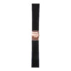 Rubber Strap In Black W Blue Stitching & Rose Gold Clasp