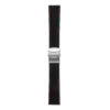 Pu12.1.6 Silcone Rubber Strap In Black W Red Stitching 3