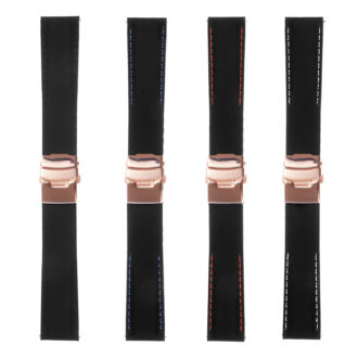 All Colors - Rubber Strap W Rose Gold Clasp