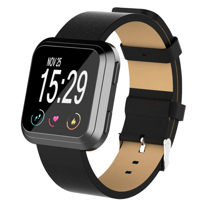 Fb.l5.1 Front Leather Strap For Versa In Black