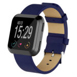 Fb.l5.5 Front Leather Strap For Versa In Blue
