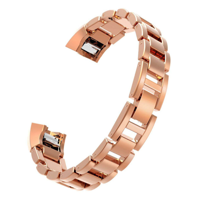 Fb.m58.rg Back Stainless Steel Bangle Bracelet Fits Fitbit Alta In Rose Gold