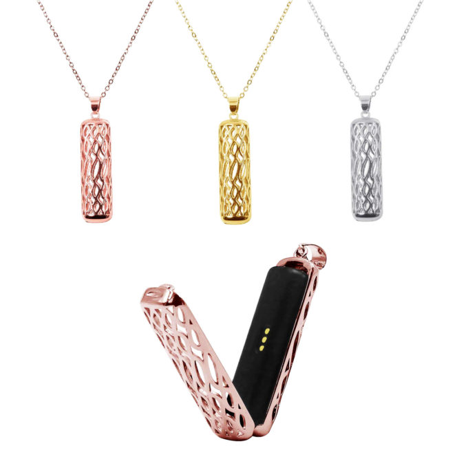 Fb.n2.rg Gallery Stainless Steel Neclace For Fitbit Flex 2 In Rose Gold