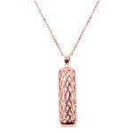 Fb.n2.rg Stainless Steel Neclace For Fitbit Flex 2 In Rose Gold