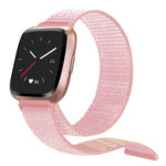 Fb.ny4.13 Side Nylon Strap Fits Fitbit Versa In Pink