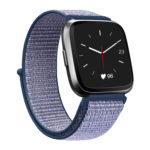 Fb.ny4.5 Front Nylon Strap Fits Fitbit Versa In Blue