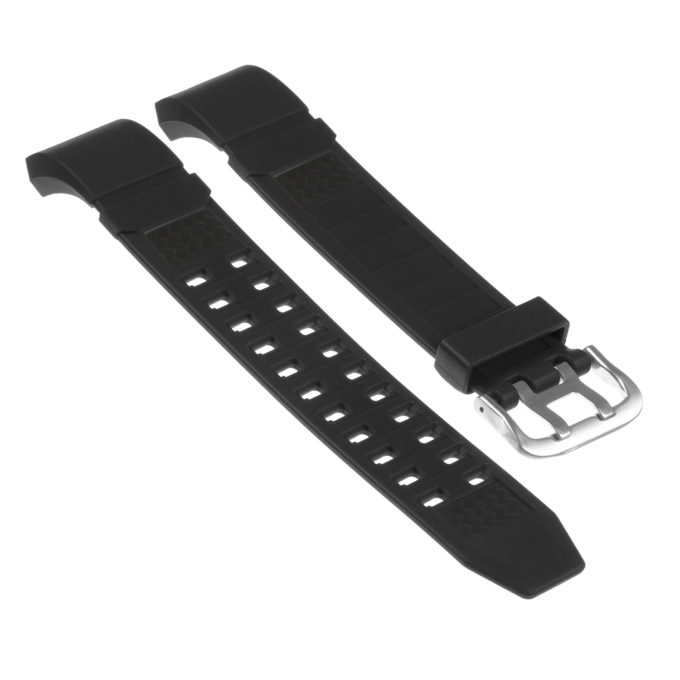 Fb.r25.1 Angled Silicon Rubber Strap Fits Charge 2 In Black