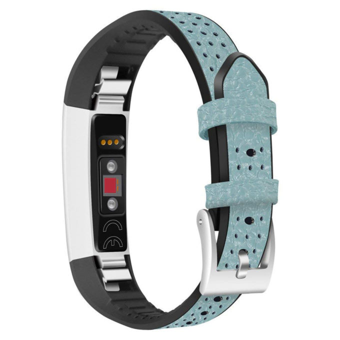 Fb.r27.11 Leather Back Strap Fits Fitbit Alta HR In Turquoise