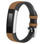 Fb.r27.2 Front Leather Strap Fits Fitbit Alta HR In Brown