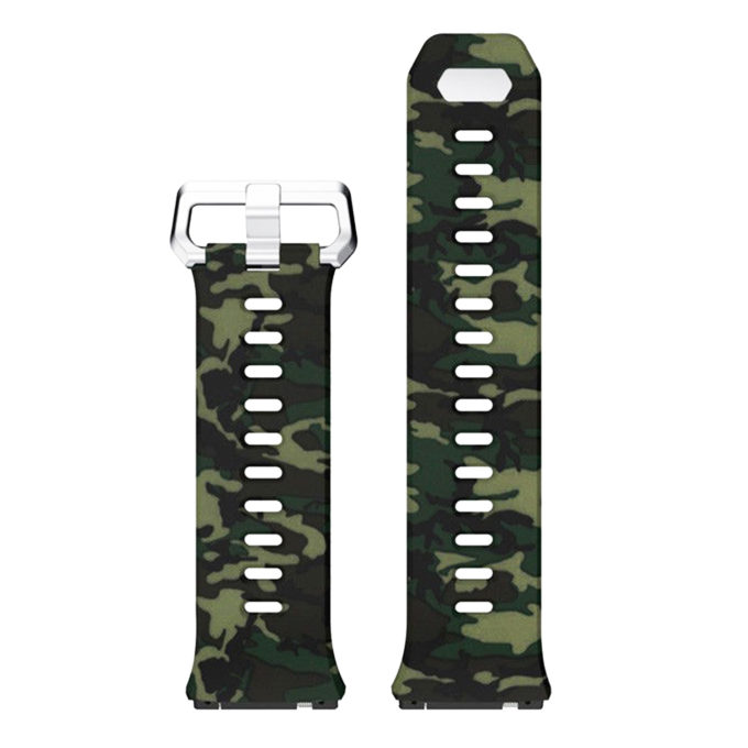 Fb.r29.c Top Camo Pattern Rubber Strap Fits Fitbit Ionic