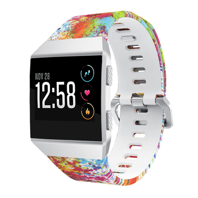 Fb.r29.d Front Splatter Pattern Rubber Strap Fits Fitbit Ionic