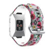 Fb.r29.m Back Paisley Pattern Rubber Strap Fits Fitbit Ionic