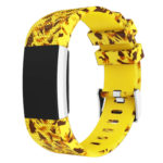 Fb.r30.10 Front Silicone Rubber Strap Fit Firbit Charge 2 Yellow Camo