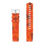 Fb.r30.12 Top Silicone Rubber Strap Fit Firbit Charge 2 Orange Camo