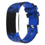 Fb.r30.5 Front Silicone Rubber Strap Fit Firbit Charge 2 Blue Camo