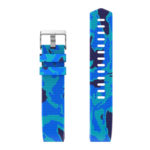 Fb.r30.5a Top Silicone Rubber Strap Fit Firbit Charge 2 Light Blue Camo
