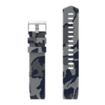 Fb.r30.5b Top Silicone Rubber Strap Fit Firbit Charge 2 Midnight Blue Camo