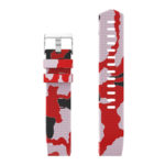 Fb.r30.6 Top Silicone Rubber Strap Fit Firbit Charge 2 Red Camo