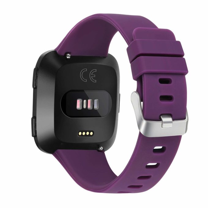 Fr.r31.18 Back Silicone Strap Fits Fitbit Versa In Purple