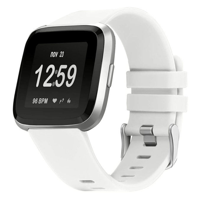 Fr.r31.22 Front Silicone Strap Fits Fitbit Versa In White