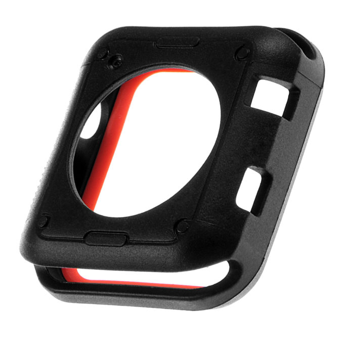 A.pc3.1.6 Back Screen Case Fits Apple Watch Series 1 & 2 Black And Red