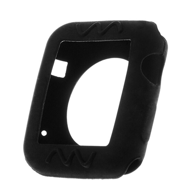 A.pc4.1 Front Silicone Screen Case Fits Apple Watch Series 1 & 2 In Black