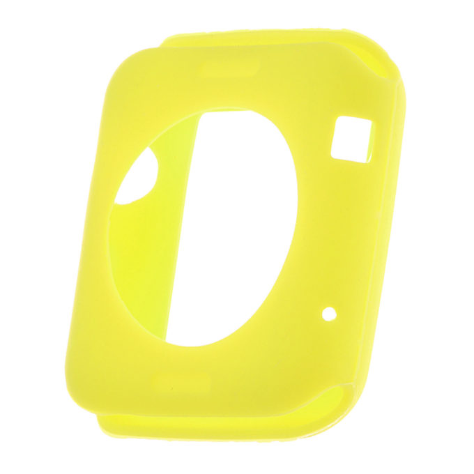 A.pc4.10 Back Silicone Screen Case Fits Apple Watch Series 1 & 2 In Yellow