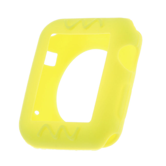 A.pc4.10 Front Silicone Screen Case Fits Apple Watch Series 1 & 2 In Yellow
