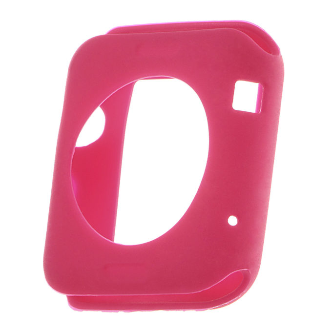 A.pc4.13a Back Silicone Screen Case Fits Apple Watch Series 1 & 2 In Magenta