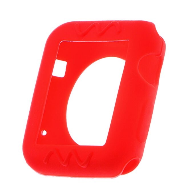 A.pc4.6 Front Silicone Screen Case Fits Apple Watch Series 1 & 2 In Red